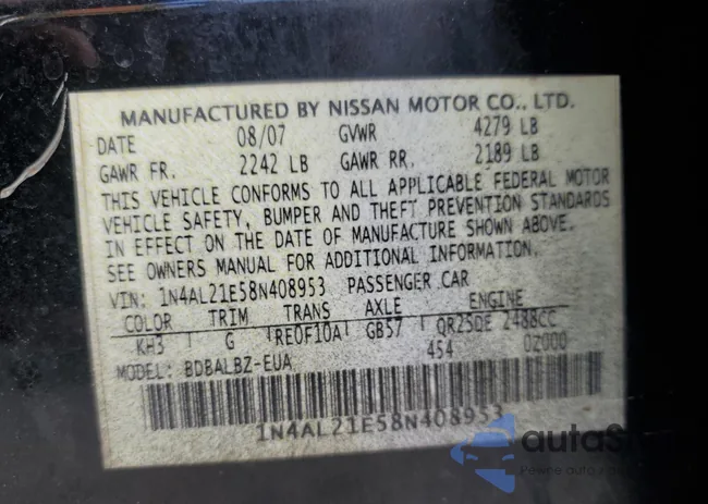 1N4AL21E58N408953: 81312225