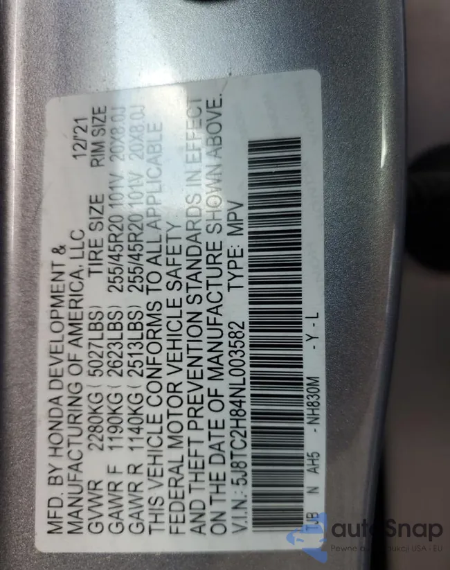 5J8TC2H84NL003582: 71769535