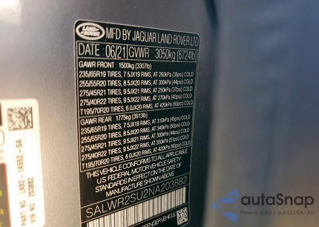 SALWR2SU2NA203882: 71497635