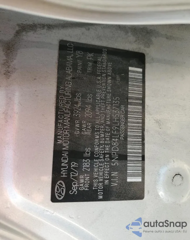 5NPD84LF9LH537135: 81337675