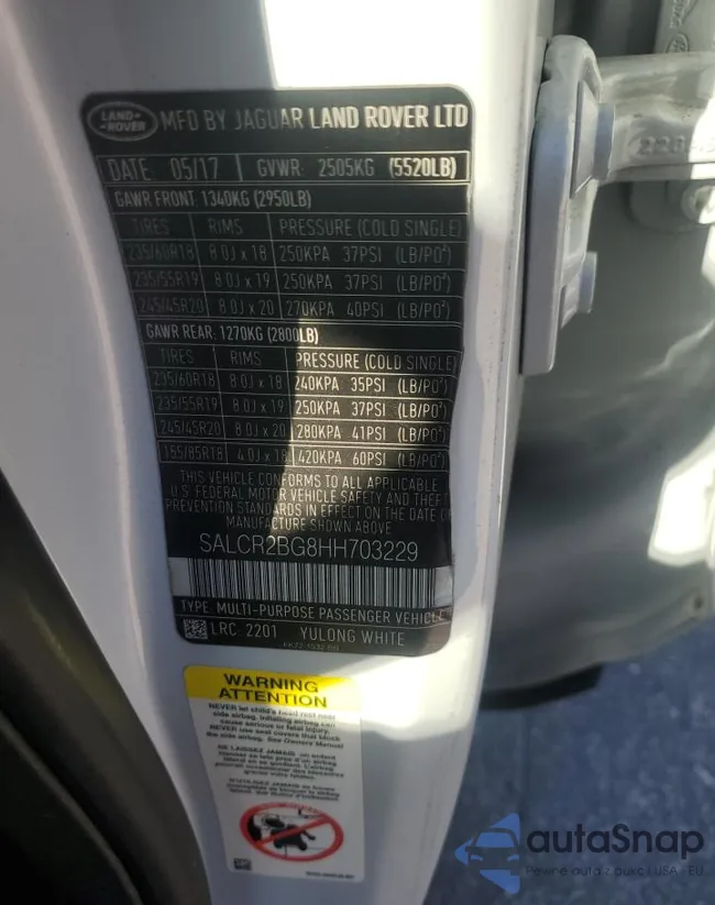 SALCR2BG8HH703229: 84222195