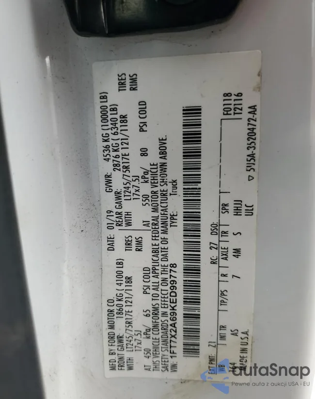 1FT7X2A69KED99778: 83923775