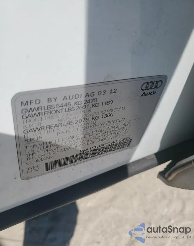 WA1CFAFP7CA092853: 71674295