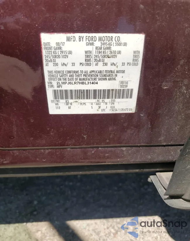 2LMPJ6LR7HBL31404: 80065485