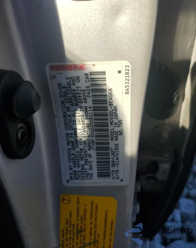 JTHBF30G020083114: 71452725