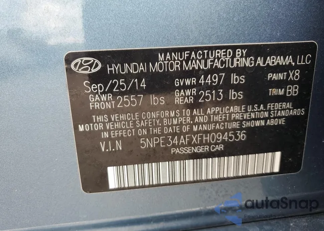 5NPE34AFXFH094536: 71978605