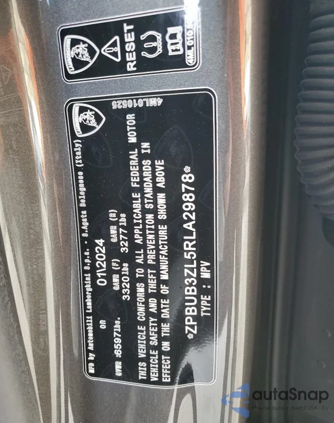 ZPBUB3ZL5RLA29878: 70833095