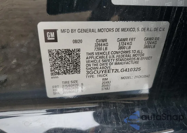 3GCUYEET2LG410325: 84037775