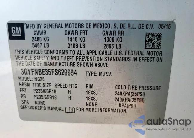 3GYFNBE35FS629954: 81301865