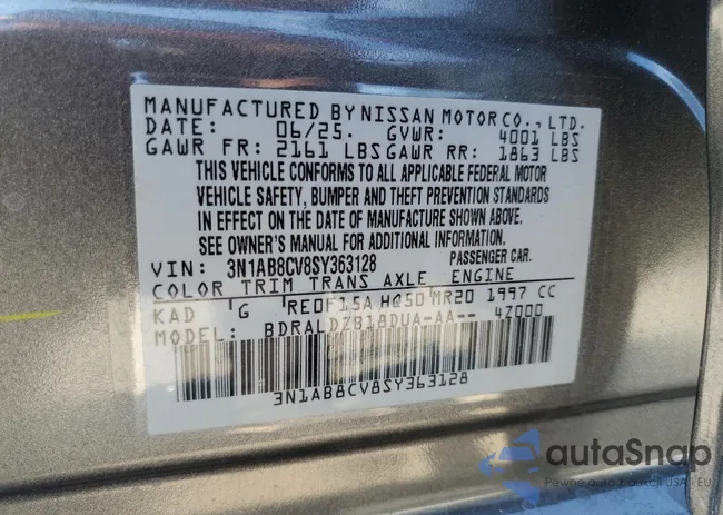 3N1AB8CV8SY363128: 71711545