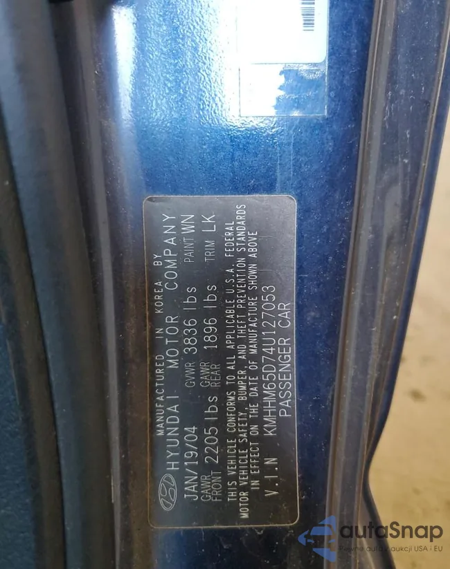 KMHHM65D74U127053: 84396475