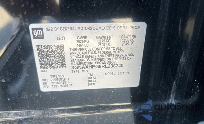 3GNAXHEG6RL238740: 71862755