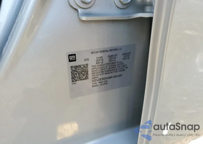 1G1ZE5SX1NF105160: 71912855