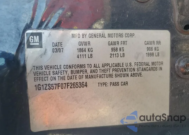 1G1ZS57F07F265364: 80539525