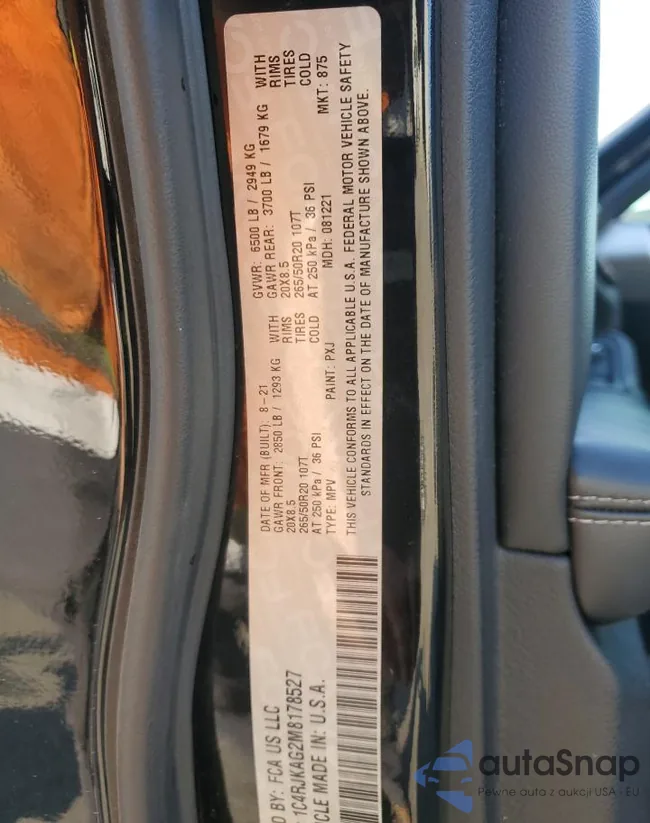 1C4RJKAG2M8178527: 80836785