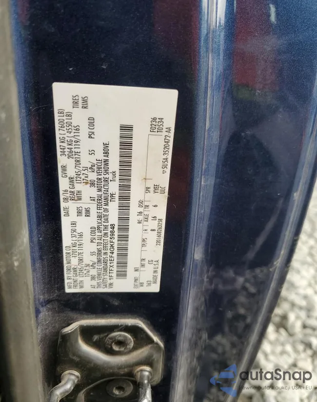 1FTFX1EF4GKF59848: 82116385