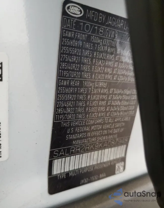 SALRR2RK9KA087948: 80536225