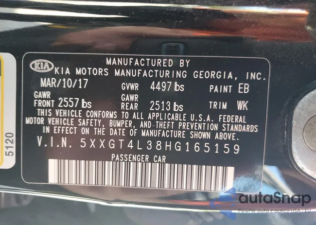 5XXGT4L38HG165159: 80428055