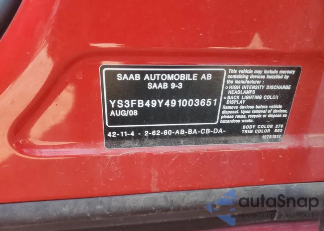 YS3FB49Y491003651: 80083115