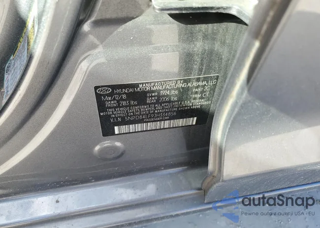 5NPD84LF9JH334856: 84556005