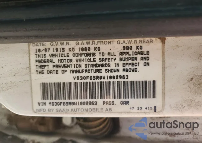 YS3CF65R0W1002963: 80538445