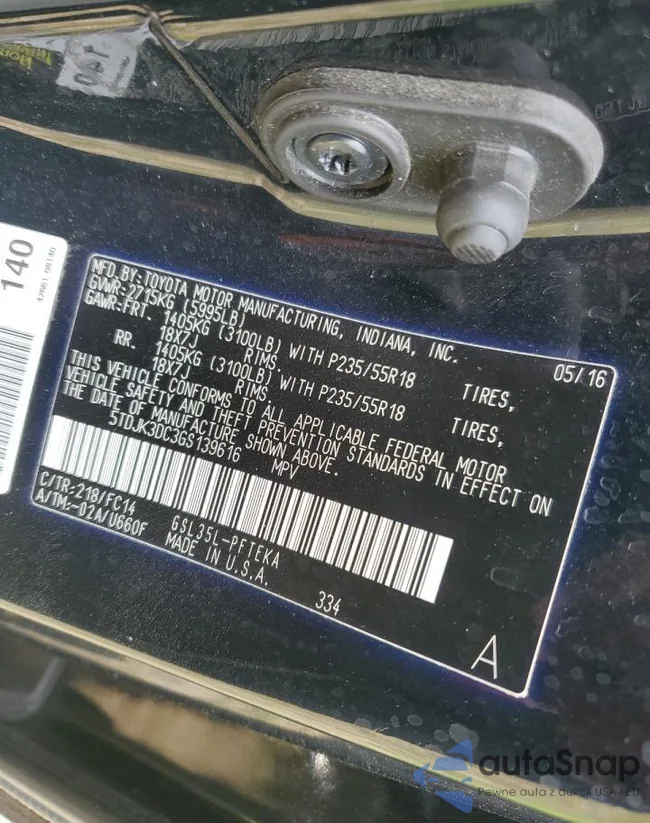 5TDJK3DC3GS139616: 80955265