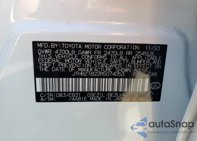 JTHBZ1B22R5074053: 81459065