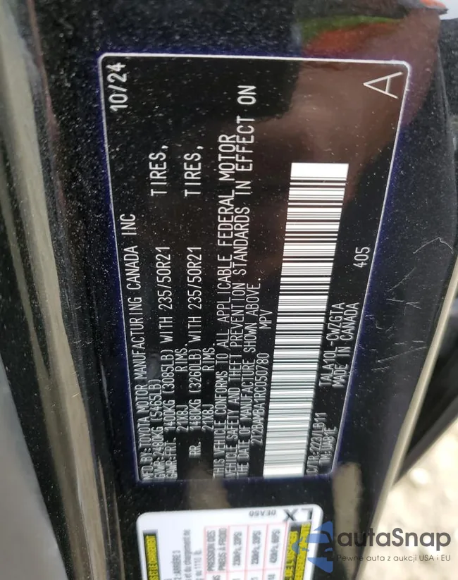 2T2BAMBA1RC050780: 81041895