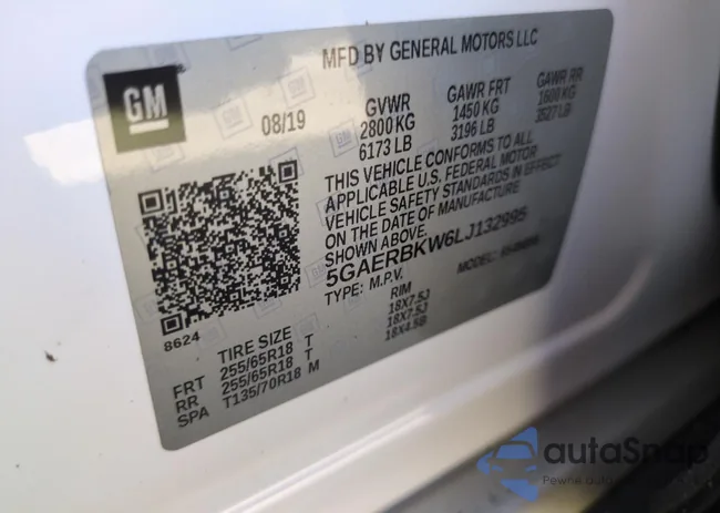 5GAERBKW6LJ132995: 71372425