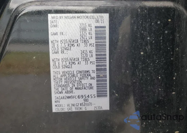 5N1AR2MM9FC695455: 71091585