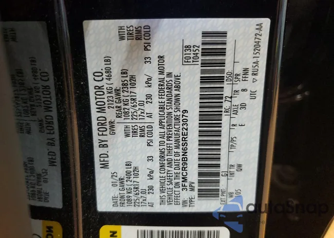 3FMCR9BN6SRE23079: 81267395