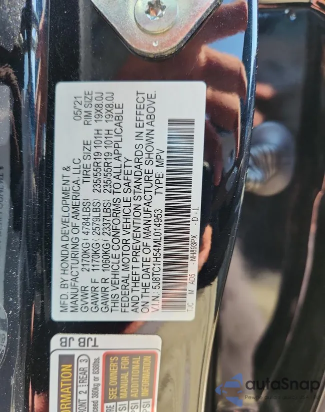 5J8TC1H54ML014953: 71559005