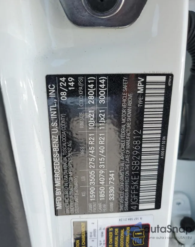 4JGFF5KE1SB296812: 71668875