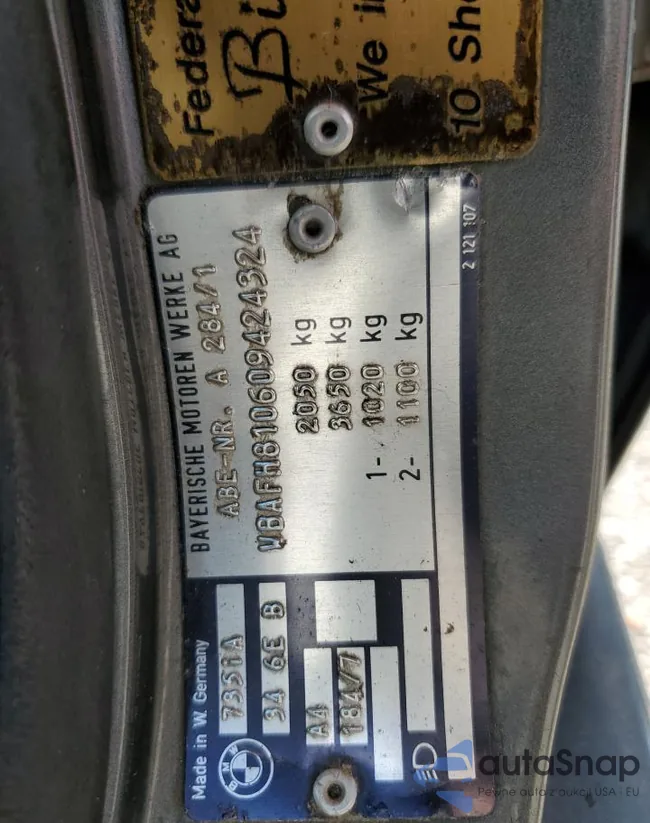 WBAFH810609424324: 80052905