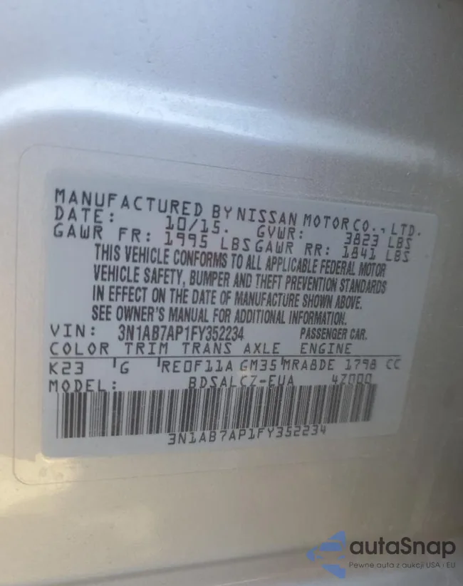 3N1AB7AP1FY352234: 80914565