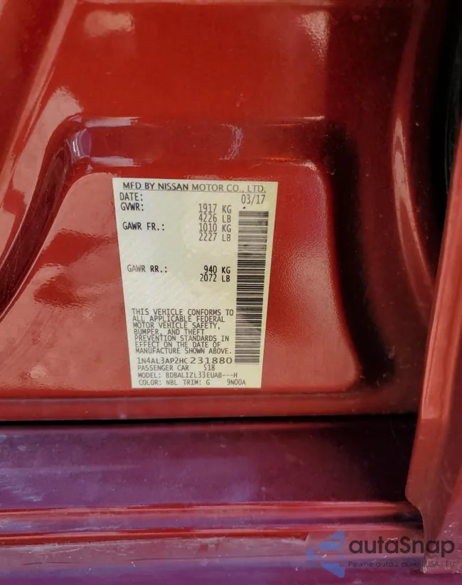 1N4AL3AP2HC231880: 77567974