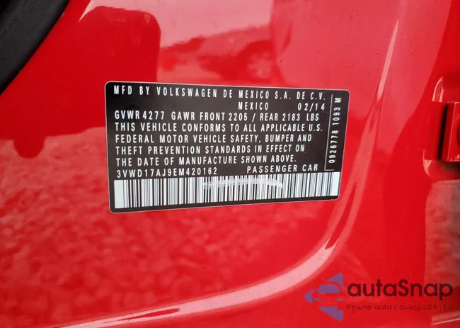 3VWD17AJ9EM420162: 77450894