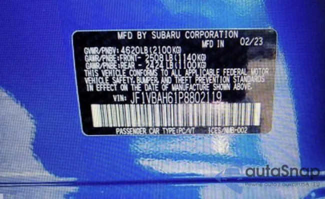 JF1VBAH61P8802119: 78333484