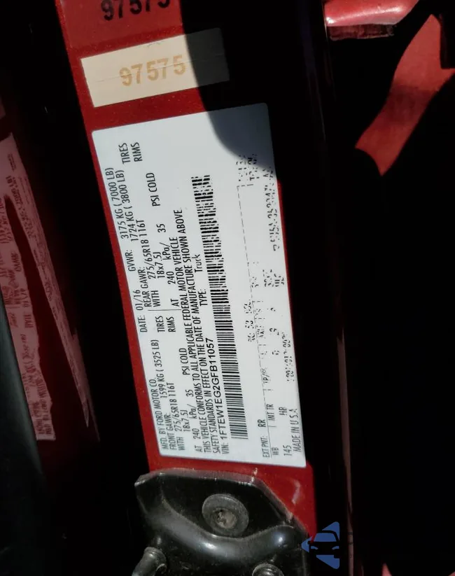 1FTEW1EG2GFB11057: 77145194