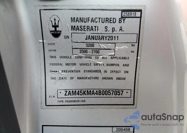 ZAM45KMA4B0057057: 76402144