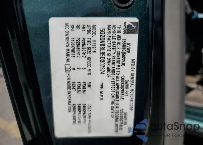 5GZDV03L85D307374: 74499344