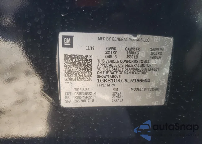 1GKS1GKC9LR186504: 77565634