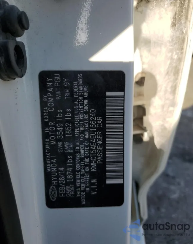 KMHCT5AE4EU166240: 70725364