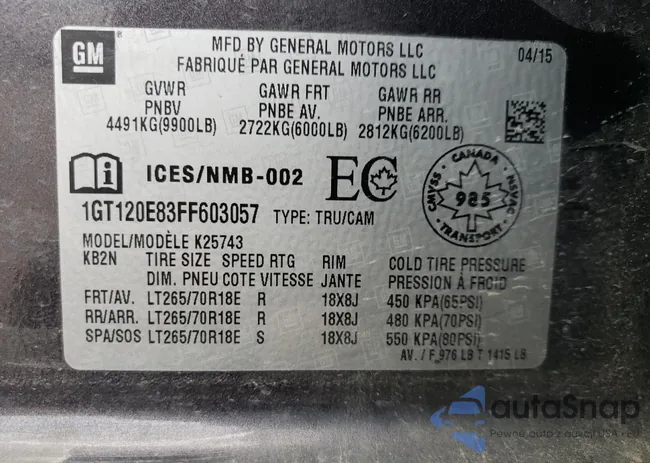 1GT120E83FF603057: 74940374