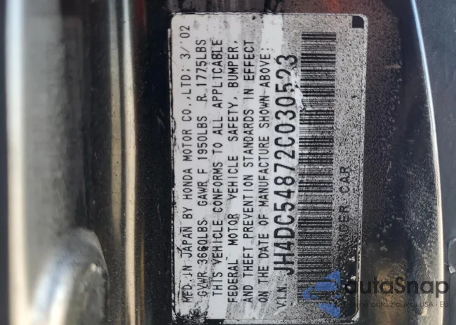 JH4DC54872C030523: 75809874