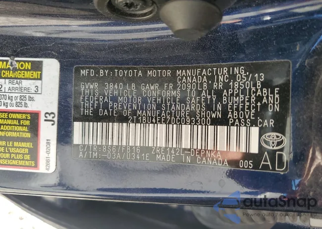 2T1BU4EE7DC093300: 73602544