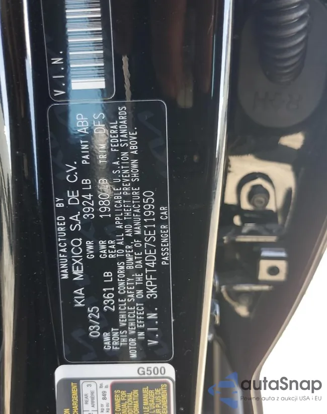 3KPFT4DE7SE119950: 85286455