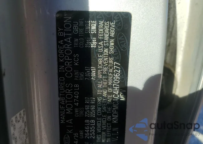 KNDPMCAC4H7096277: 86409905