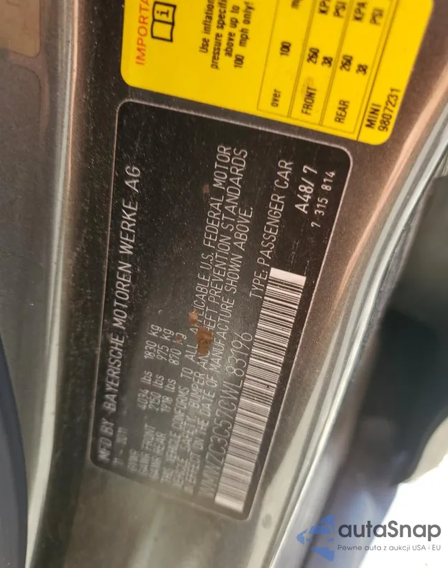 WMWZC3C57CWL83196: 84394095