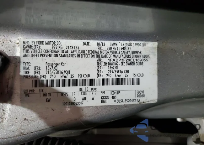 1FADP3F29EL189055: 86407485